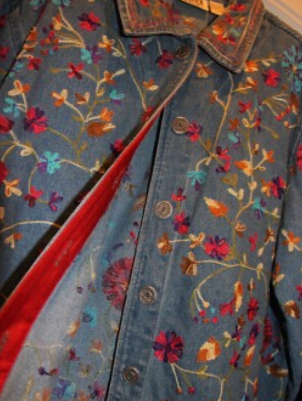 Chico's Vintage Denim Jacket - Picture 9 of 12